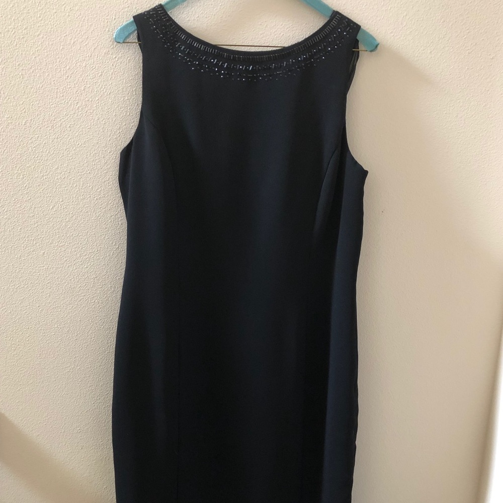 Sleeveless Black Embellished Dress~ Size 12